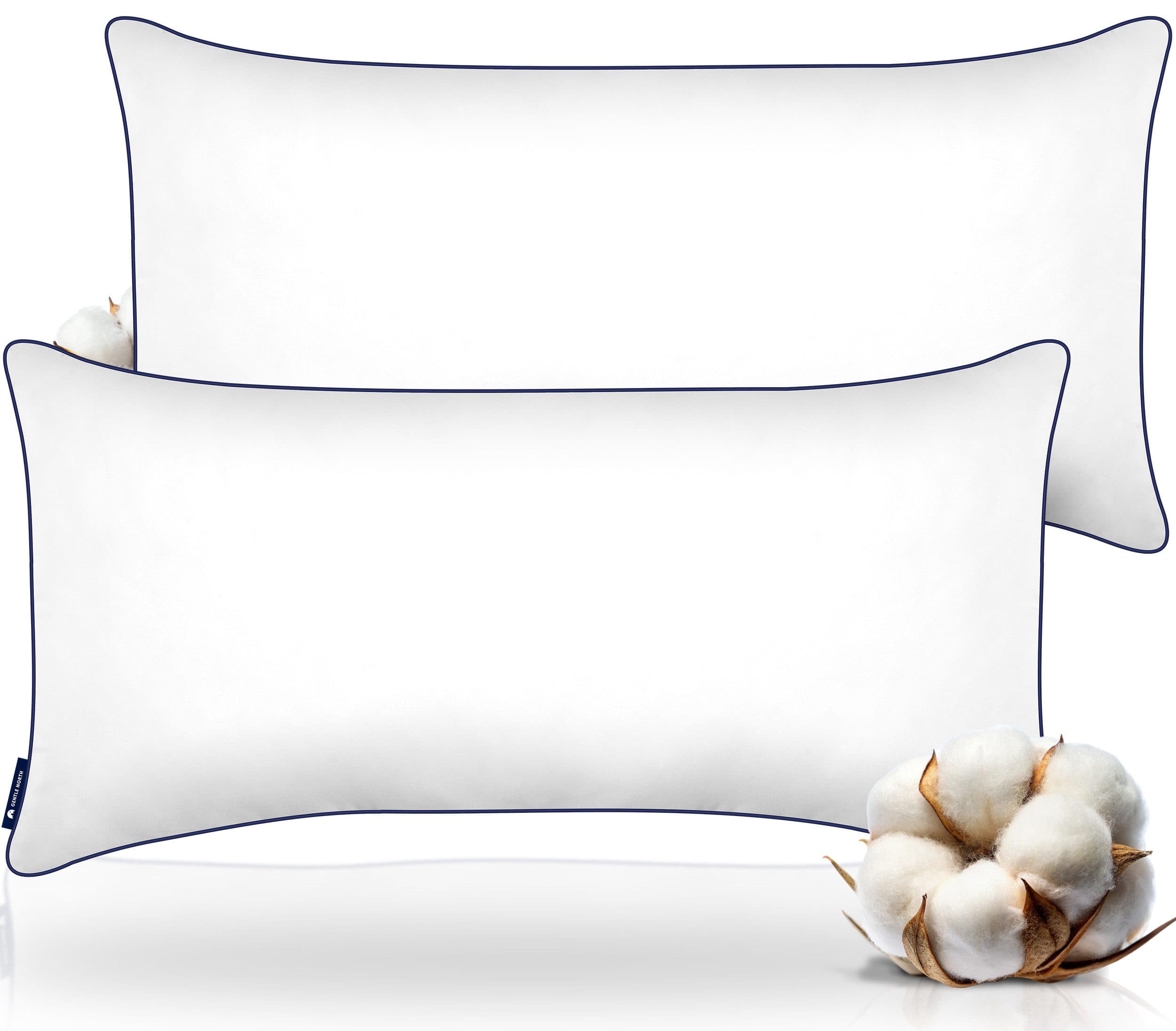 Gentle North Kopfkissen Hotelqualität Weiß 2er-Pack Baumwolle Nano-Poly - Bild 2