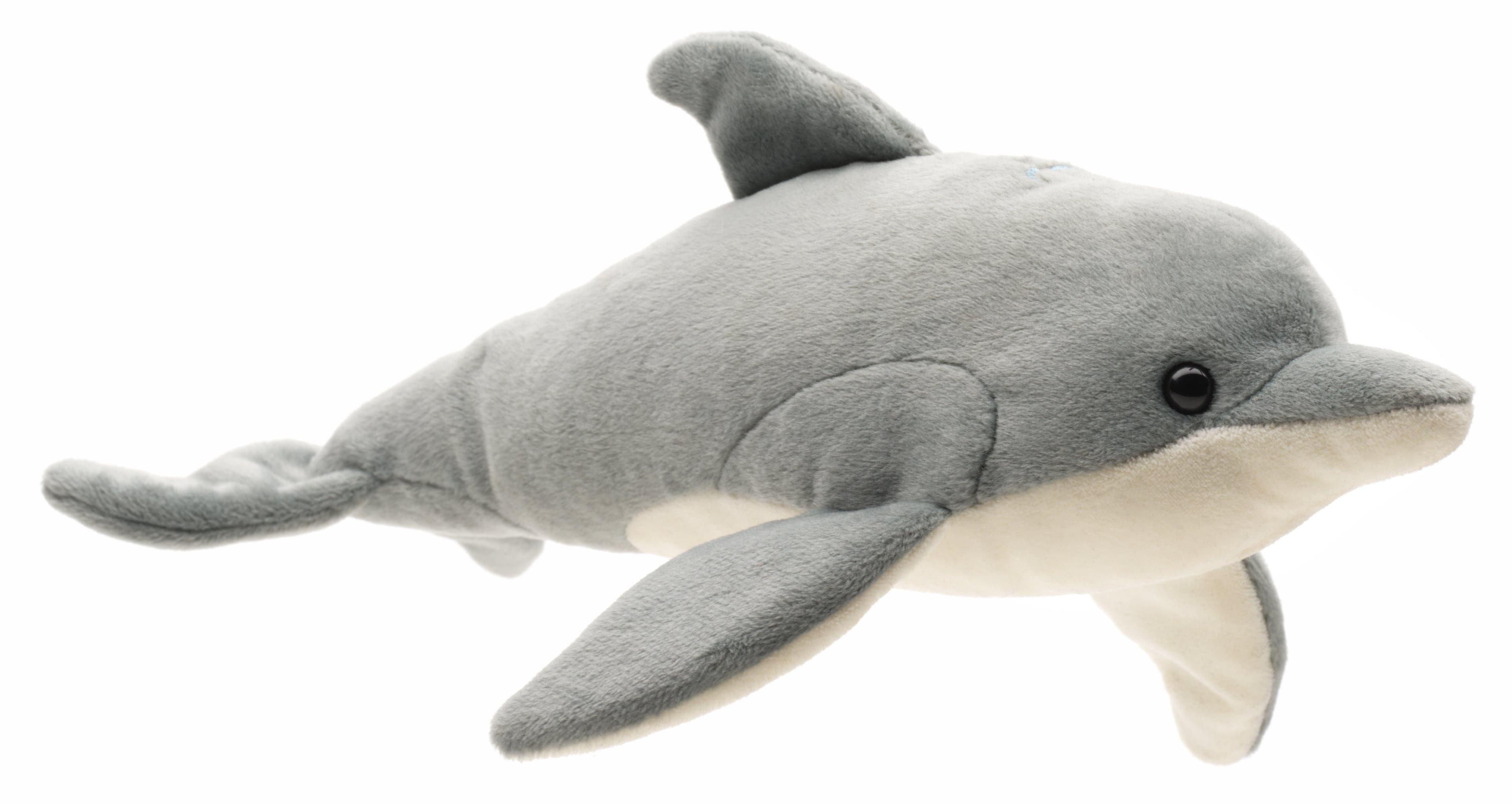 Uni-Toys Kuscheltier Delfin Plüschtier 100% recyceltes Füllmaterial - Bild 2