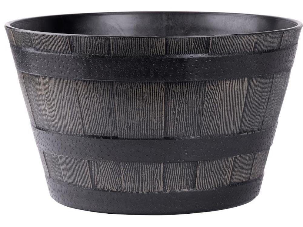 PROREGAL® Blumentopf GDA Holz-effekt 39x28 cm Braun