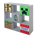 Minecraft Regal 9 Fächer Grau mit Push-to-Open Türen Bild 2