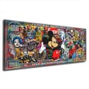 Artedinoi Leinwandbild Dollar Pop Art Maus XL Leinwandbild Wandbild Deko Bild 2
