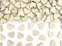 partydeco Streudeko Holzherzen 20mm 50 Stück Natur Bild 2