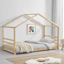 en.casa Kinderbett »Vardø« Hausbett Kiefernholz 90x200 cm Bild 2