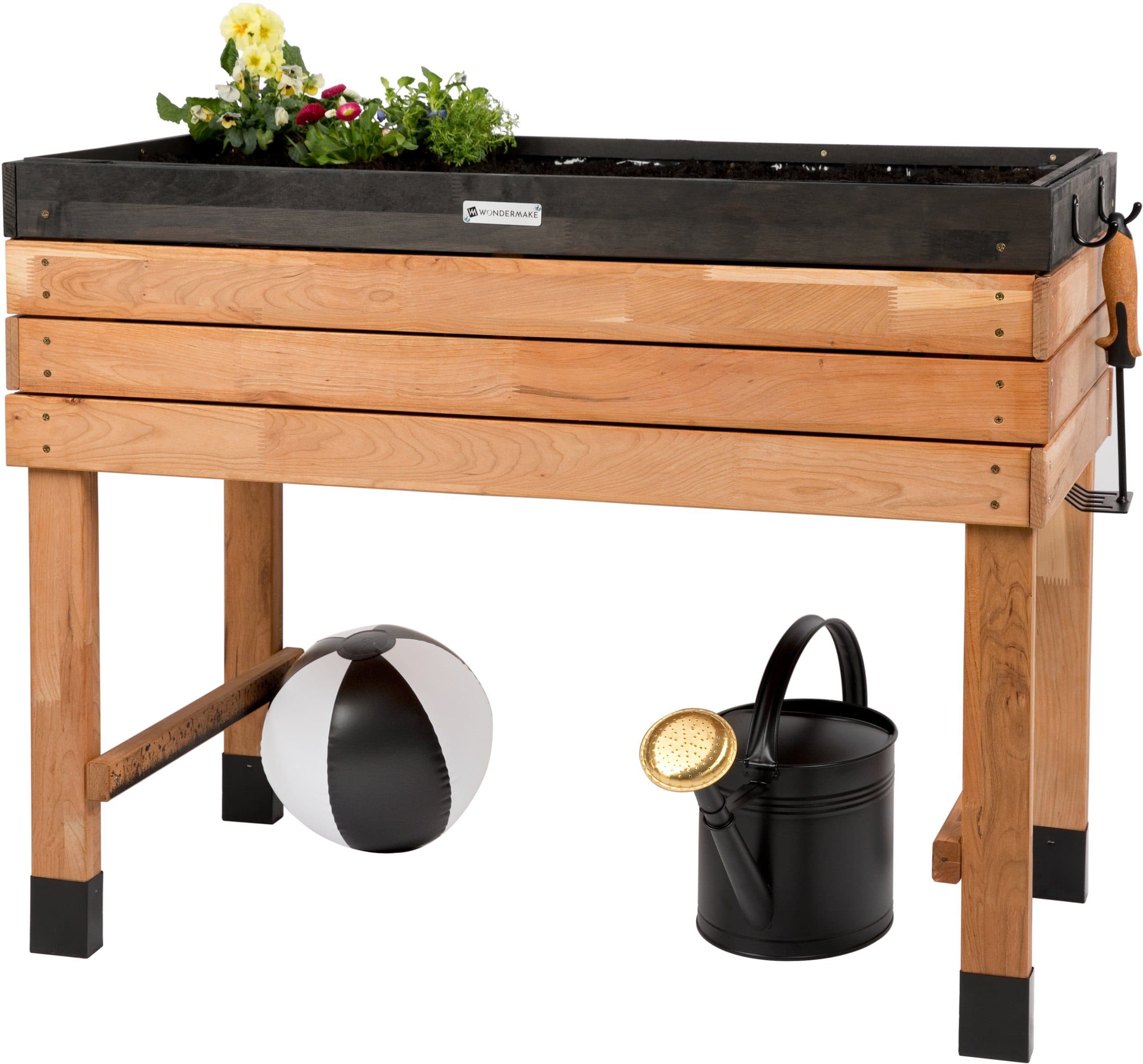 WONDERMAKE Hochbeet Kirschbaum Holz Rechteckig Braun/Schwarz - Bild 2
