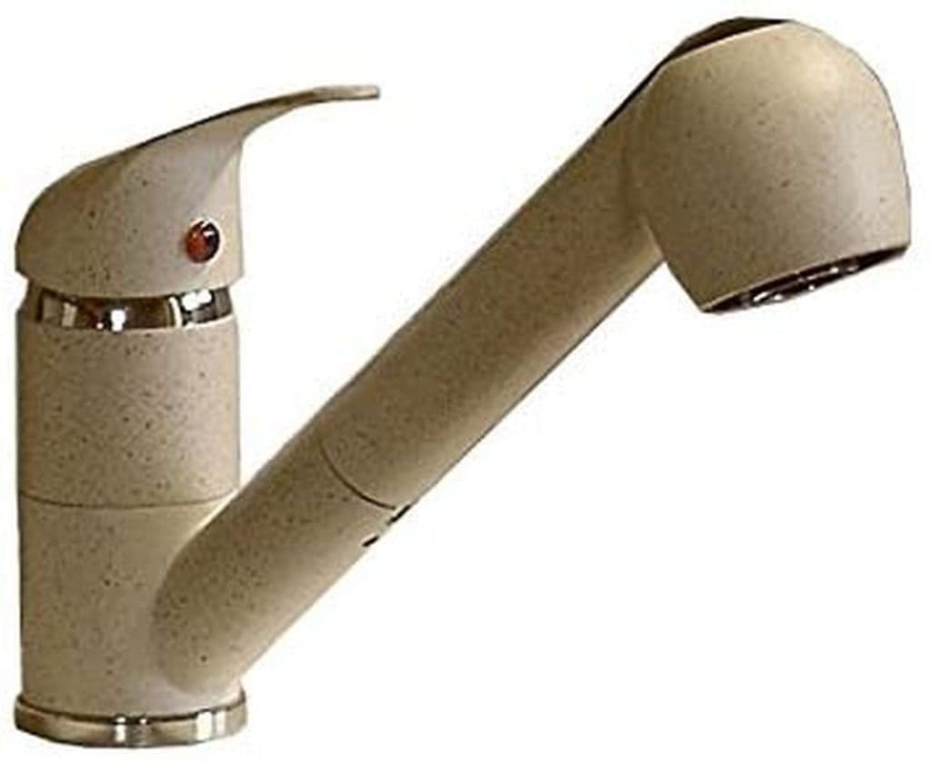 WAGNER® Küchenarmatur Einhebel Spültisch Weiss-Gold Hochdruck