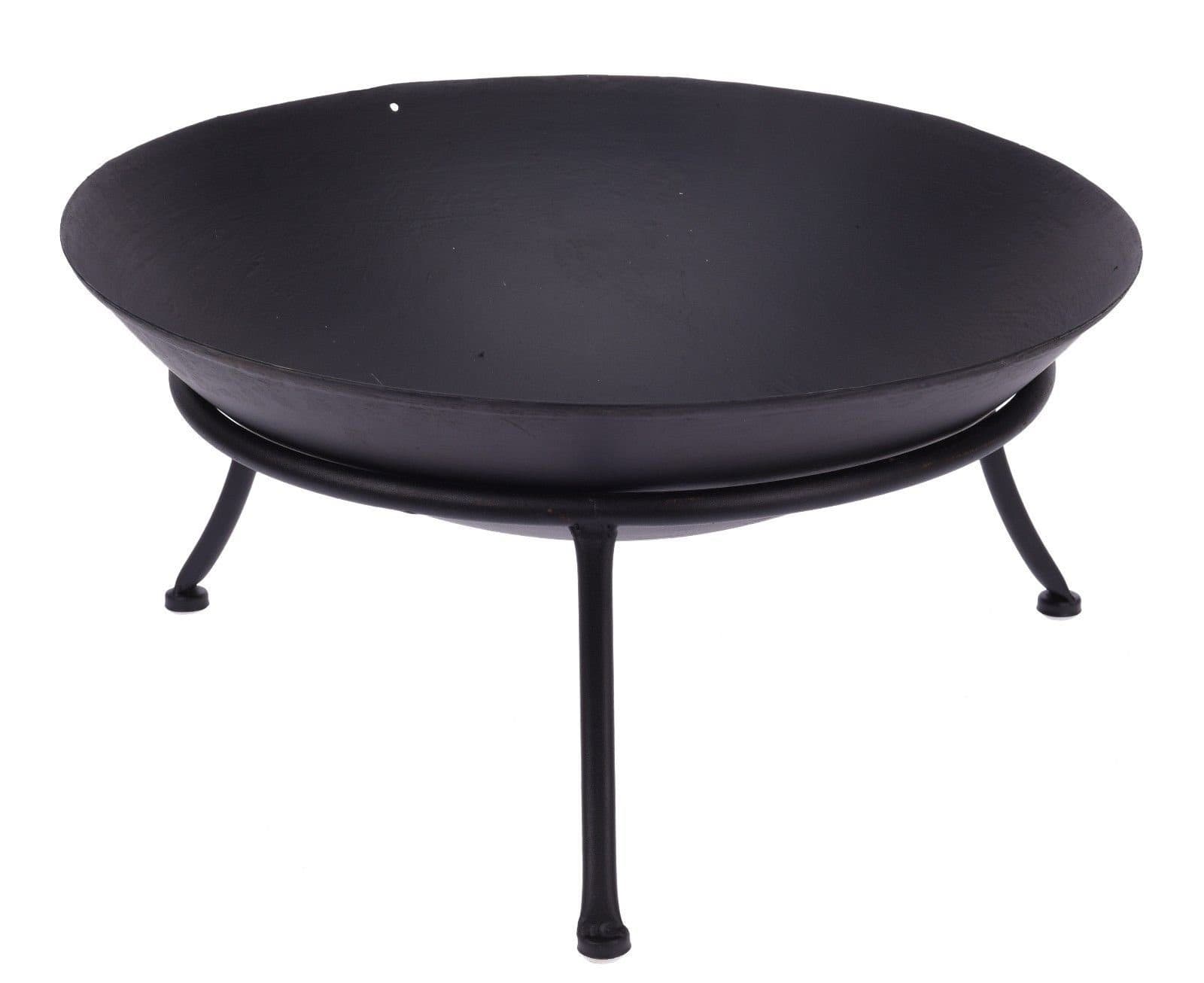 Meinposten Feuerschale Ø 47 cm Feuerkorb Metall Schwarz