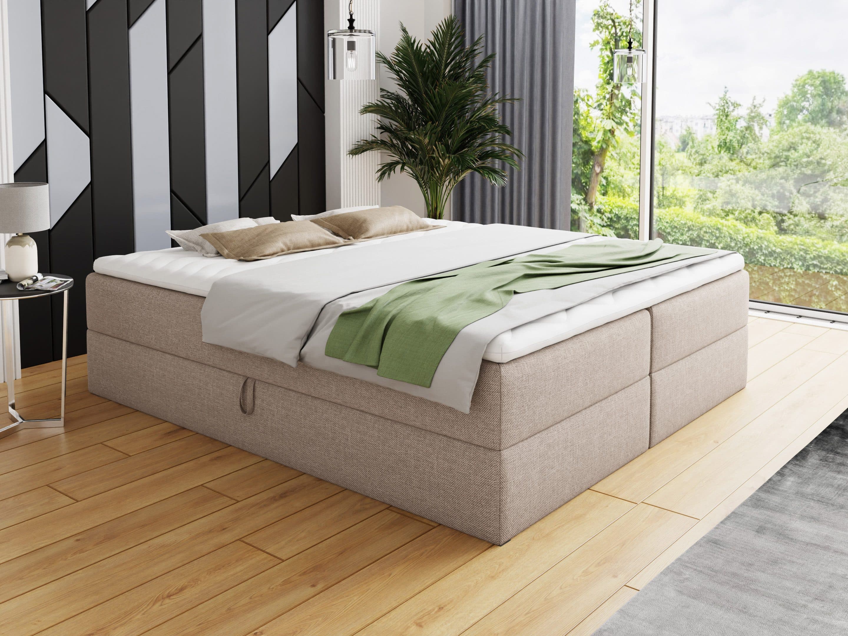Sofnet Boxbett Base Doppelbett mit Bettkästen und Bonell-Matratze - Bild 2