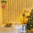 Qualra LED-Lichtervorhang 100/200/300LEDs 8 Modi USB mit Fernbedienung Bild 2
