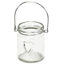 Annastore 12x Windlichter Glas mit Herz und Henkel klar Bild 2