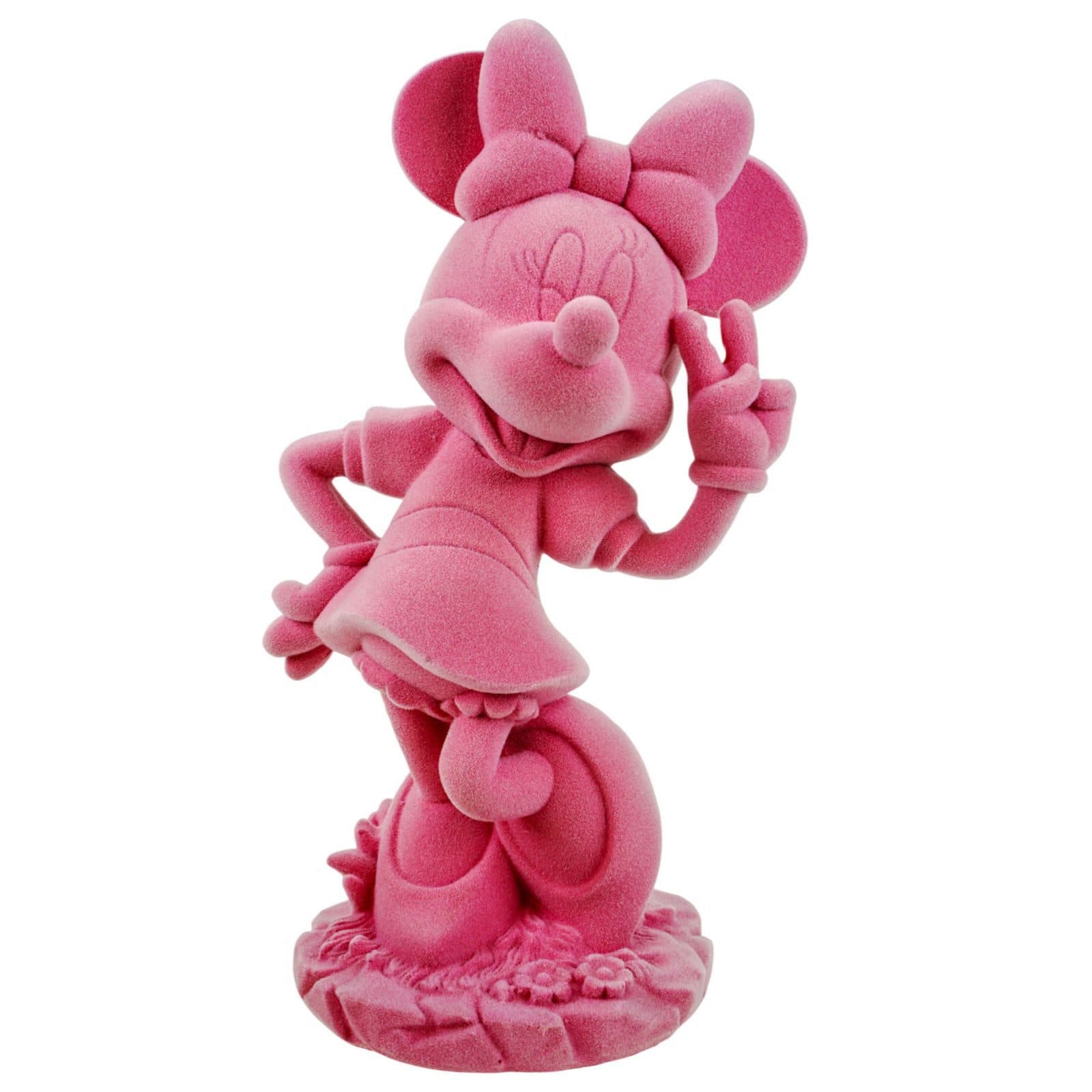 Disney Minnie Mouse Gartenfigur Rosa Beflockt Deko - Bild 2