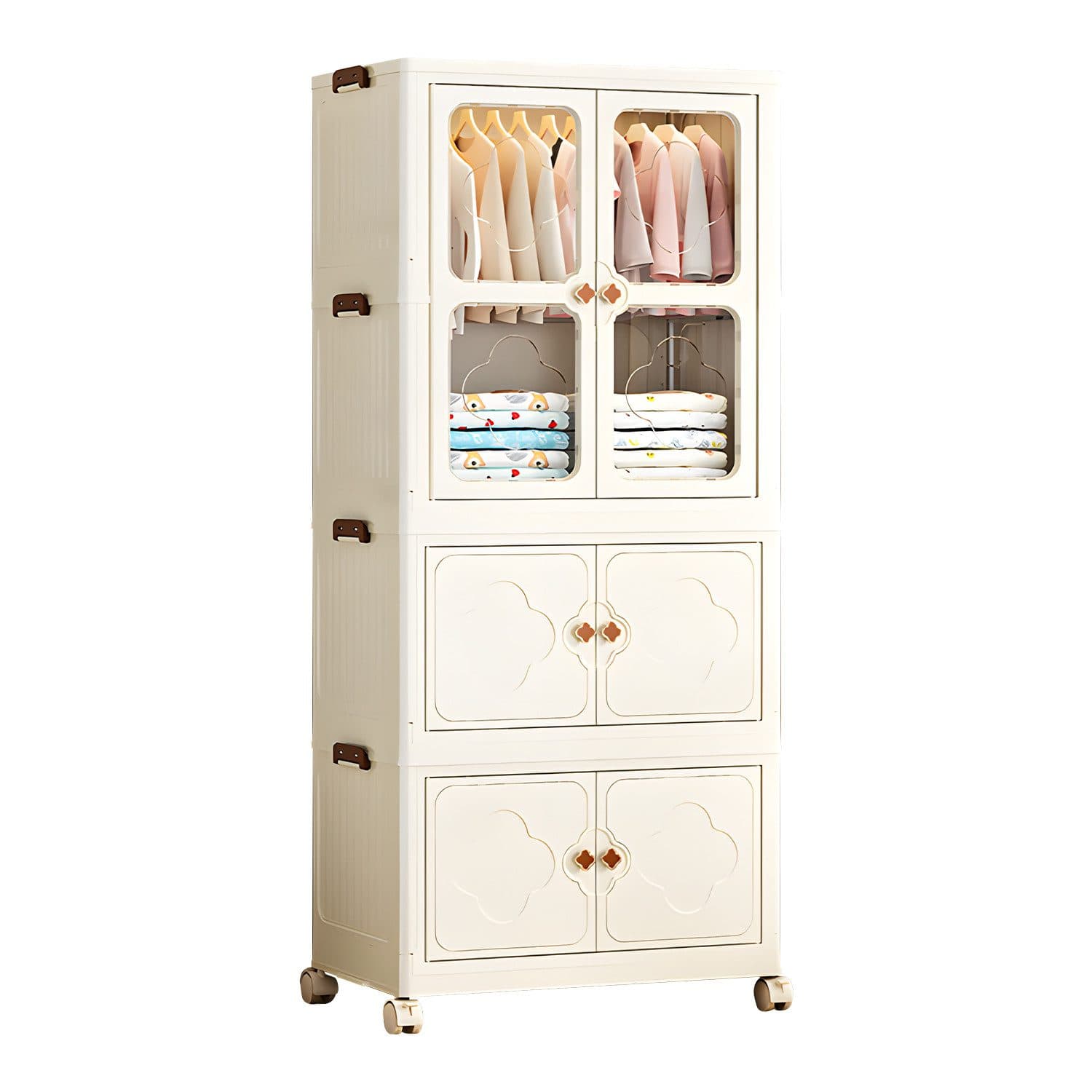 Seven Comfort Mehrzweckschrank Kunststoff Faltbarer mit 10 Kleiderbügeln - Bild 2