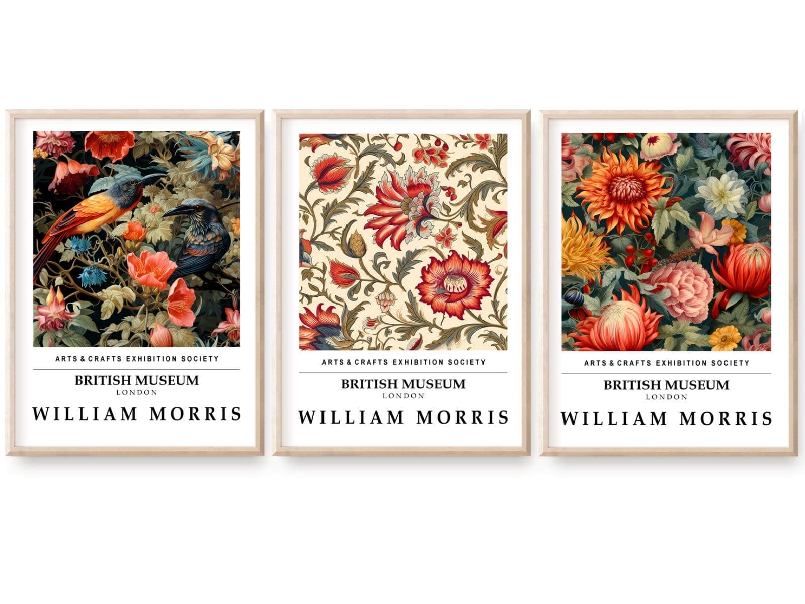 homestyle-accessoires William Morris 3er Set Poster Print Ohne Rahmen - Bild 2