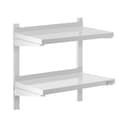 Royal Catering Hängeregal 60 x 30 cm Wandbord Doppel Wandregal Edelstahl Bild 2