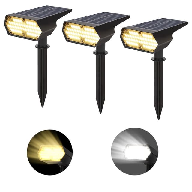 JOYOLEDER Solarlampen LED Strahler Dusk to Dawn IP65 wasserdicht