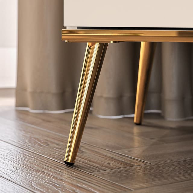 LOMADOX STRUGA-131 Wohnzimmer Set in Kaschmir mit Goldakzenten