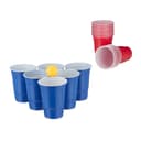 relaxdays Bierpong Becher Set 50-tlg. Rot/Blau mit 6 Bällen Bild 2