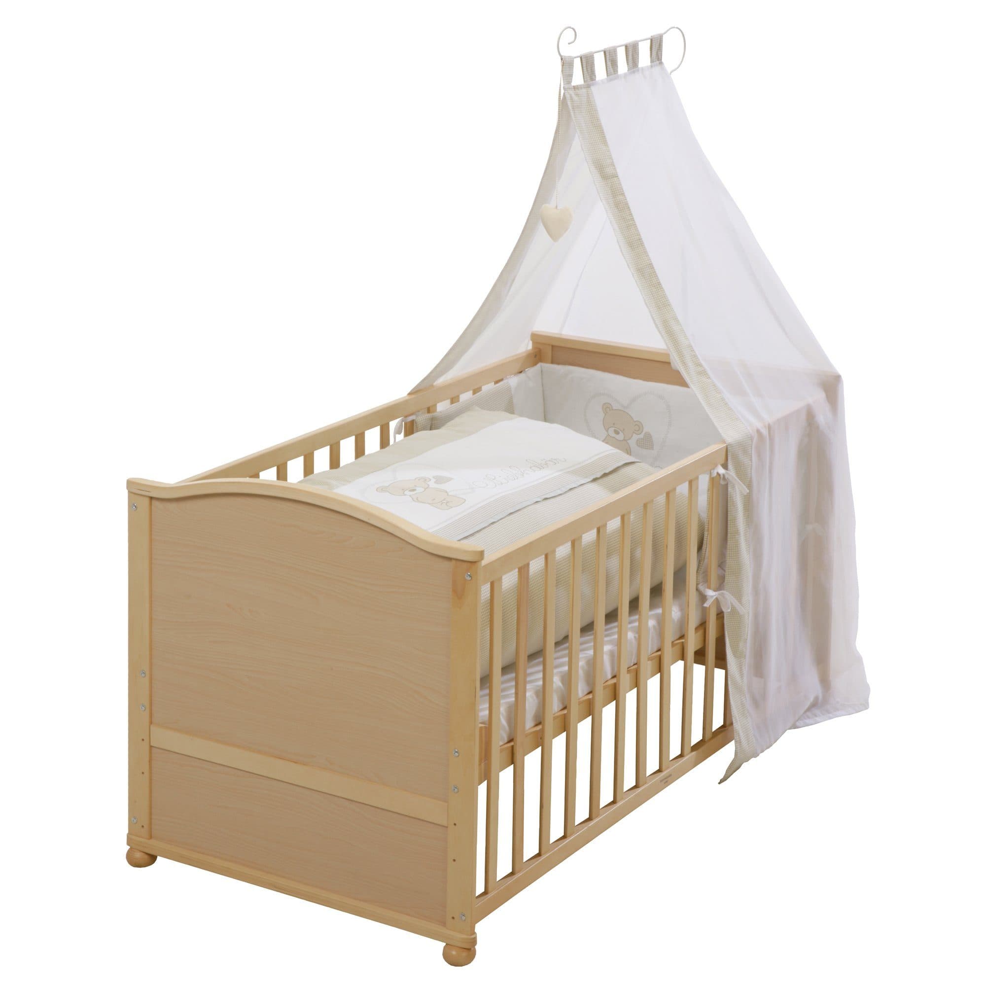 roba® Babybett Komplettset Umbaubar Inkl. Matratze Himmel - Bild 2