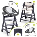 Hauck Hochstuhl Beta Plus Dark Grey - Deluxe Set mit Neugeborenen-Aufsatz Bild 2