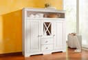 OTTO HOME Highboard Lisa Weiß Massivholz Kiefer Bild 2