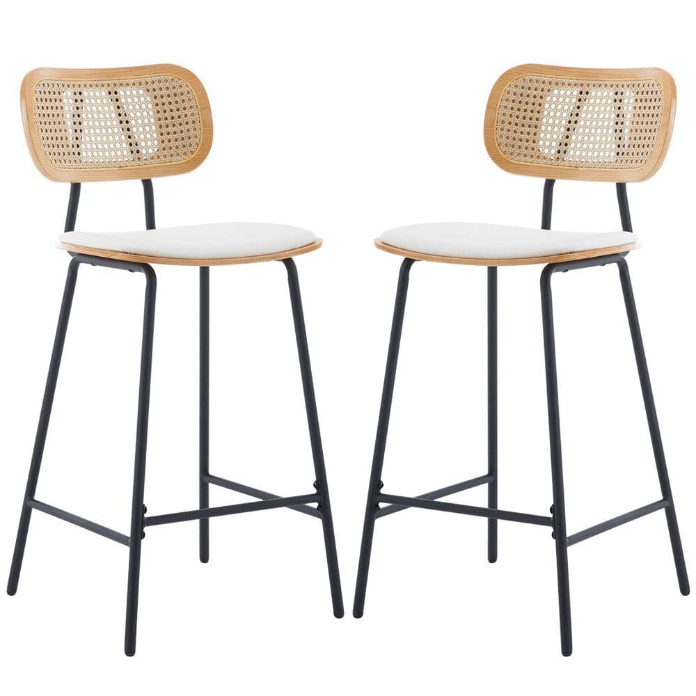 WAHSON Barhocker 2er Set Kunstleder Metallbeine - Bild 2