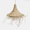 Mirabeau Lampenschirm Calvado braun Rattan Bild 2