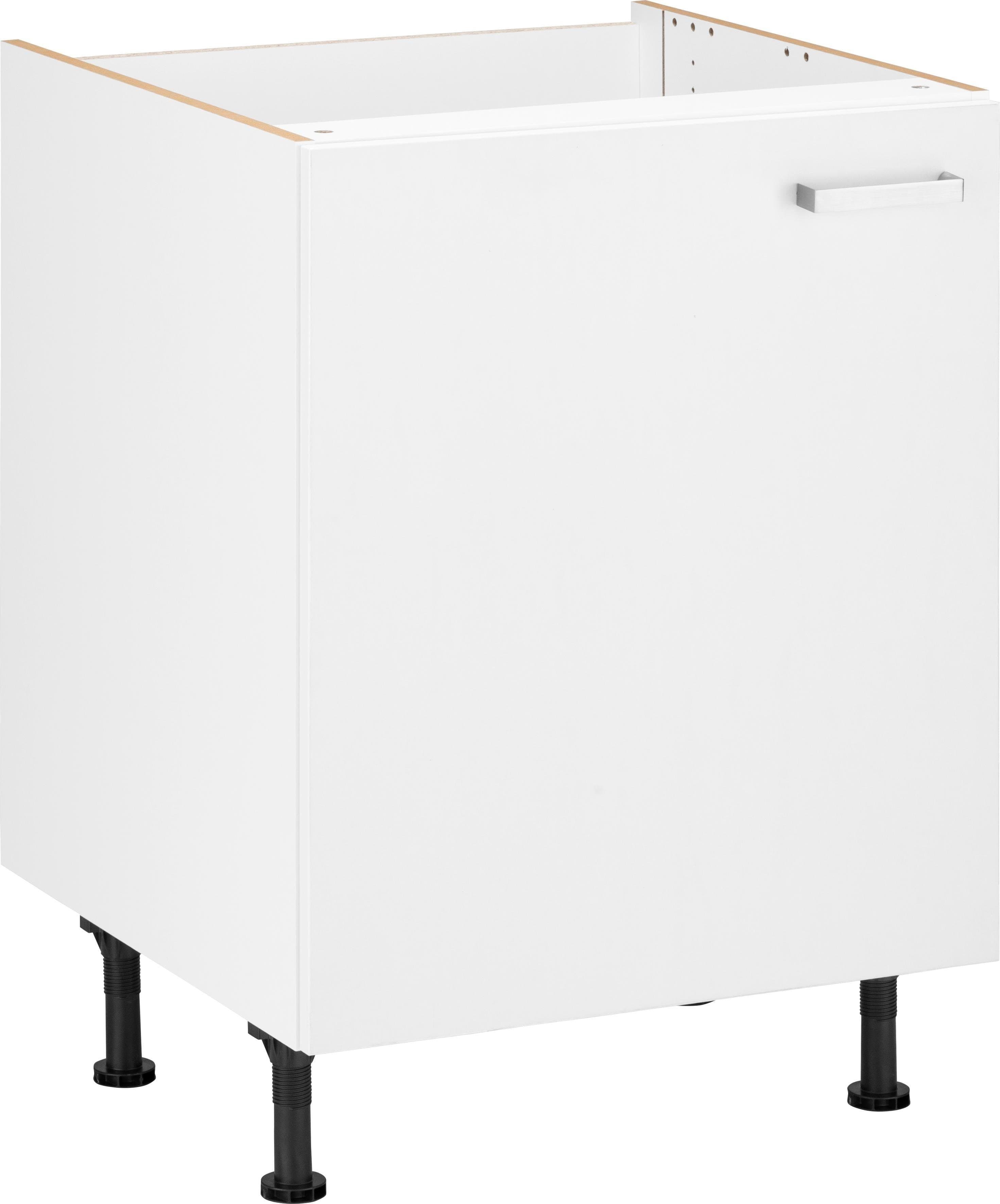OPTIFIT Spülenschrank Parma Weiß 60cm mit höhenverstellbaren Füßen - Bild 2