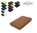 EXKLUSIV HEIMTEXTIL Spannbettlaken Frottee Rundumgummizug Braun Bild 2