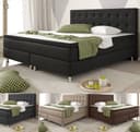 Homeline Boxspringbett 180x200 cm mit Matratze und Topper Bild 2