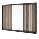A&J MöbelLand Schiebetürenschrank IOSA 200 cm mit 4 Schubladen und Lamellen Bild 2