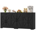 HOMECHO Sideboard 180 cm breit Küchenschrank mit Arbeitsplatte, 6 Türen und 2 Schubladen Bild 2