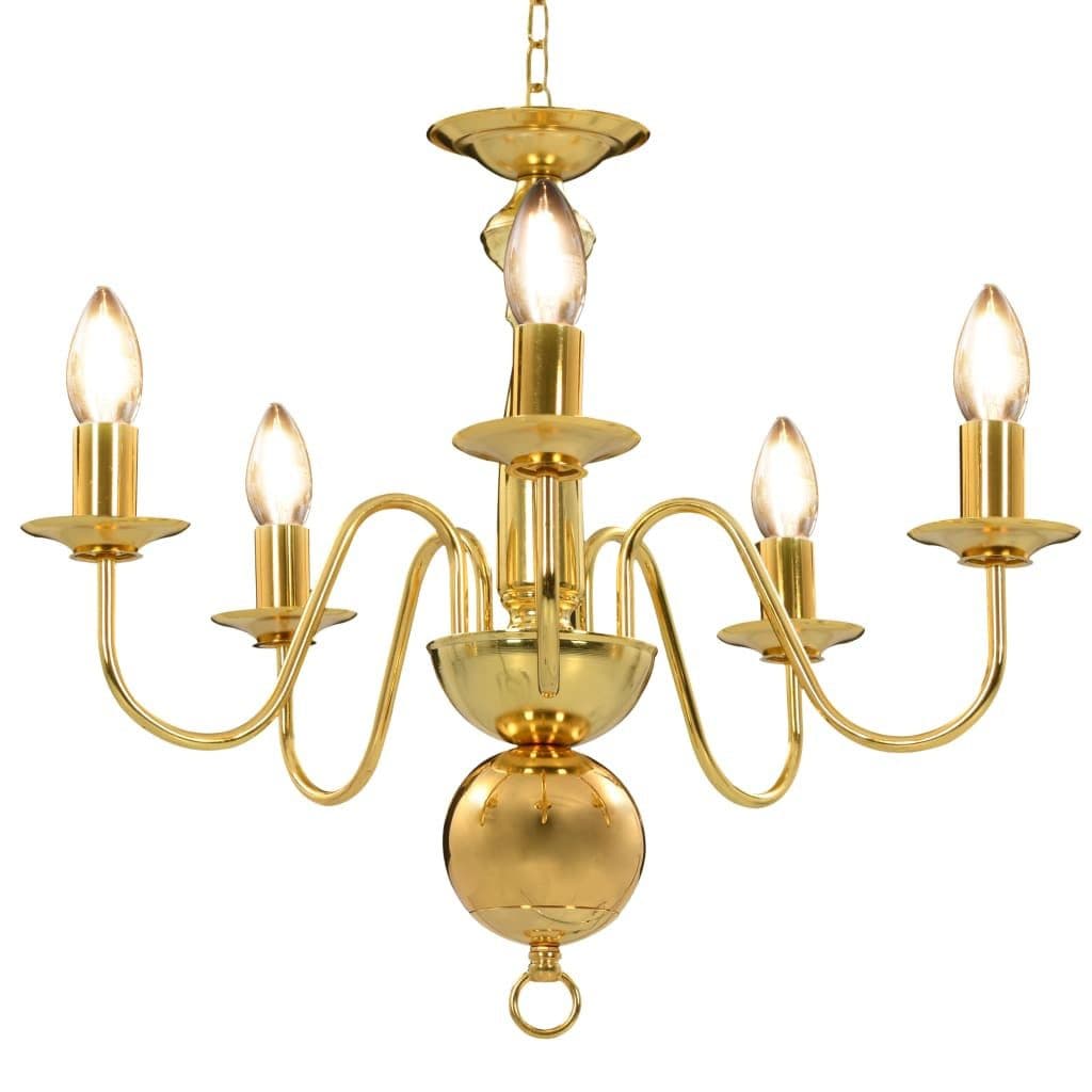 furnicato Kronleuchter Gold 50x45cm Metall E14 - Bild 2