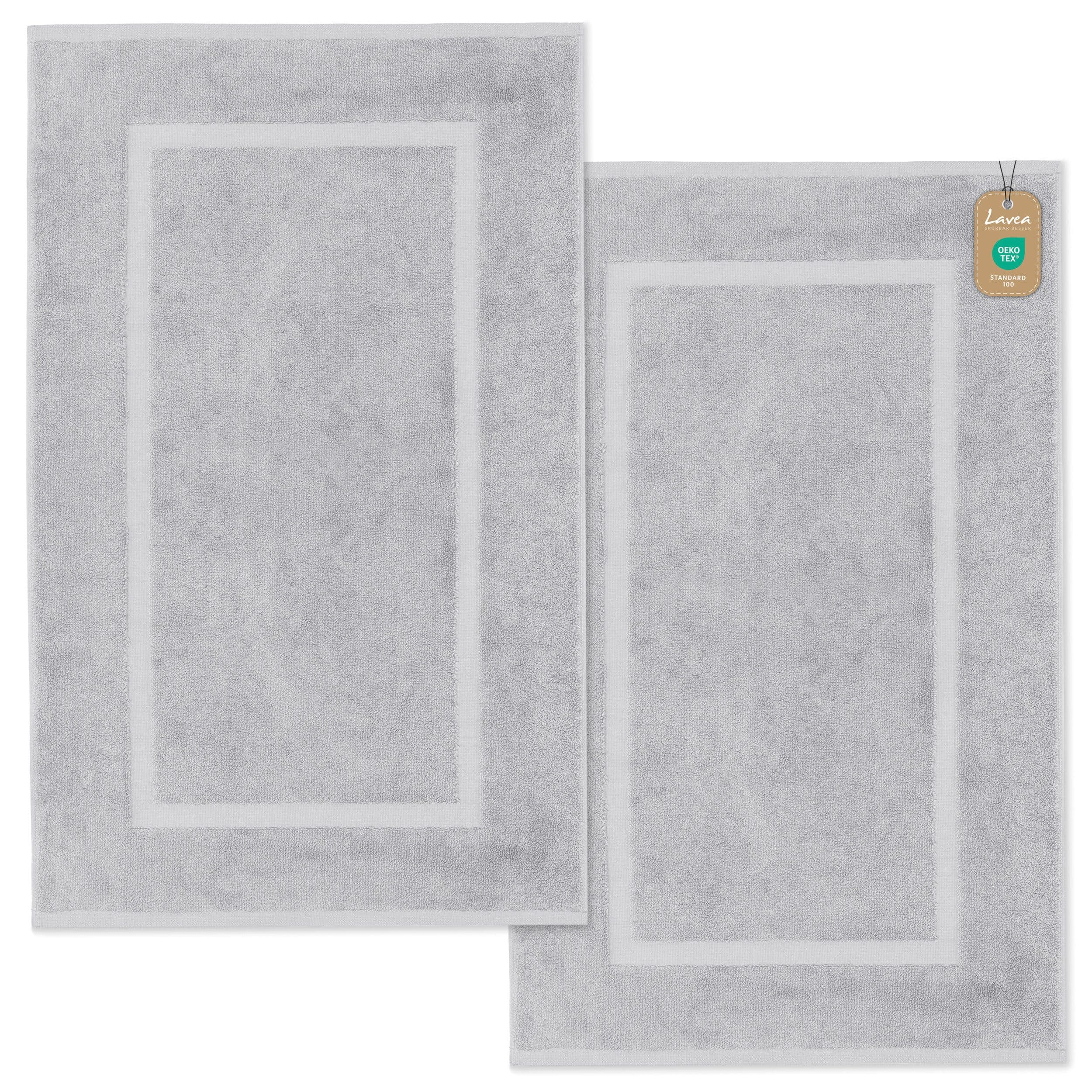 Lavea Badematte Elena-Frottierserie 50x80 cm, 100% Baumwolle, 500 g/m² Frottier, weich & saugstark, pflegeleicht - Bild 2