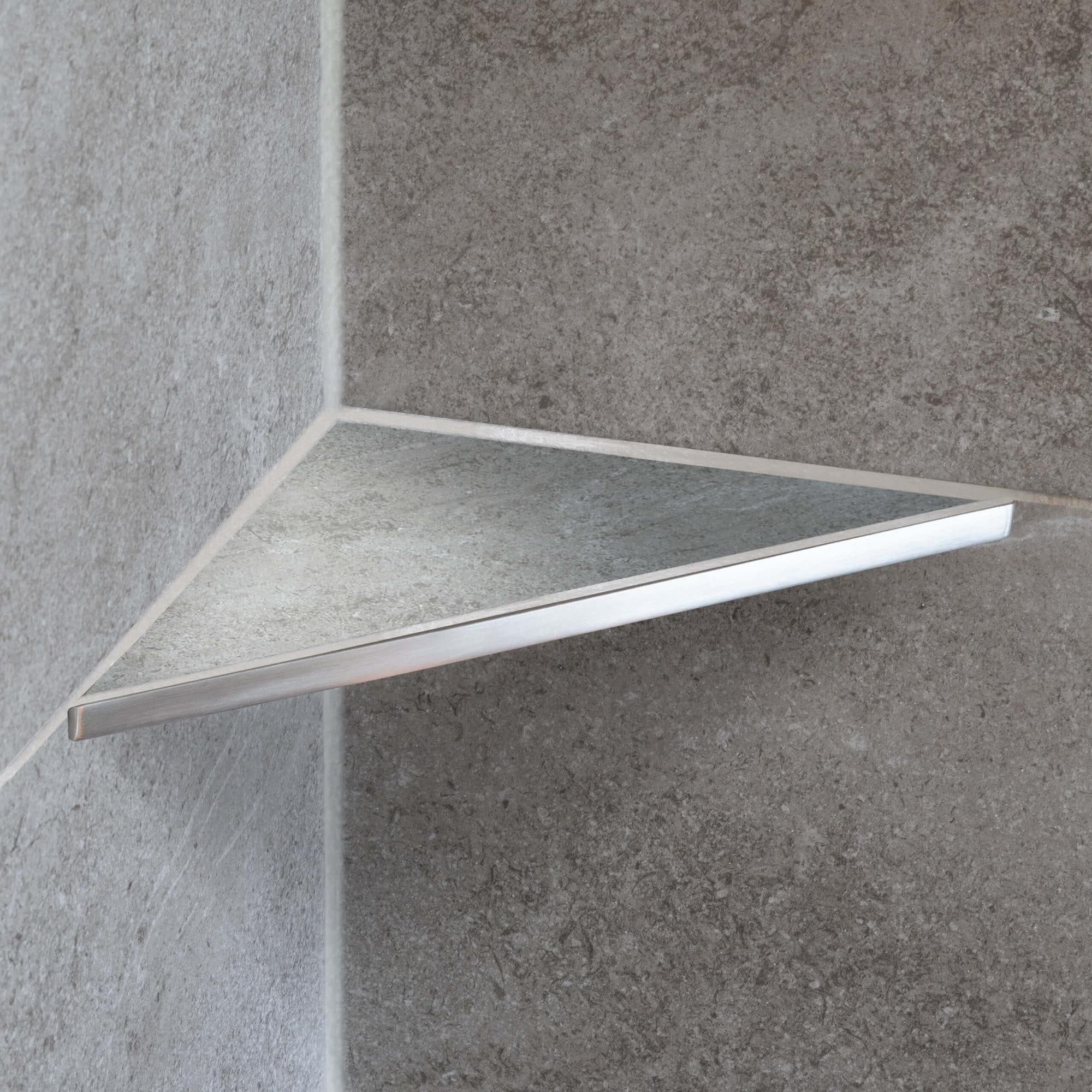 Dalsys Duschablage Befliesbar Silber Edelstahl Ohne Bohren - Bild 2