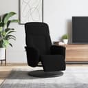 furnicato Relaxsessel Schwarz mit manueller Liegefunktion und 360-Grad-Drehung Bild 2