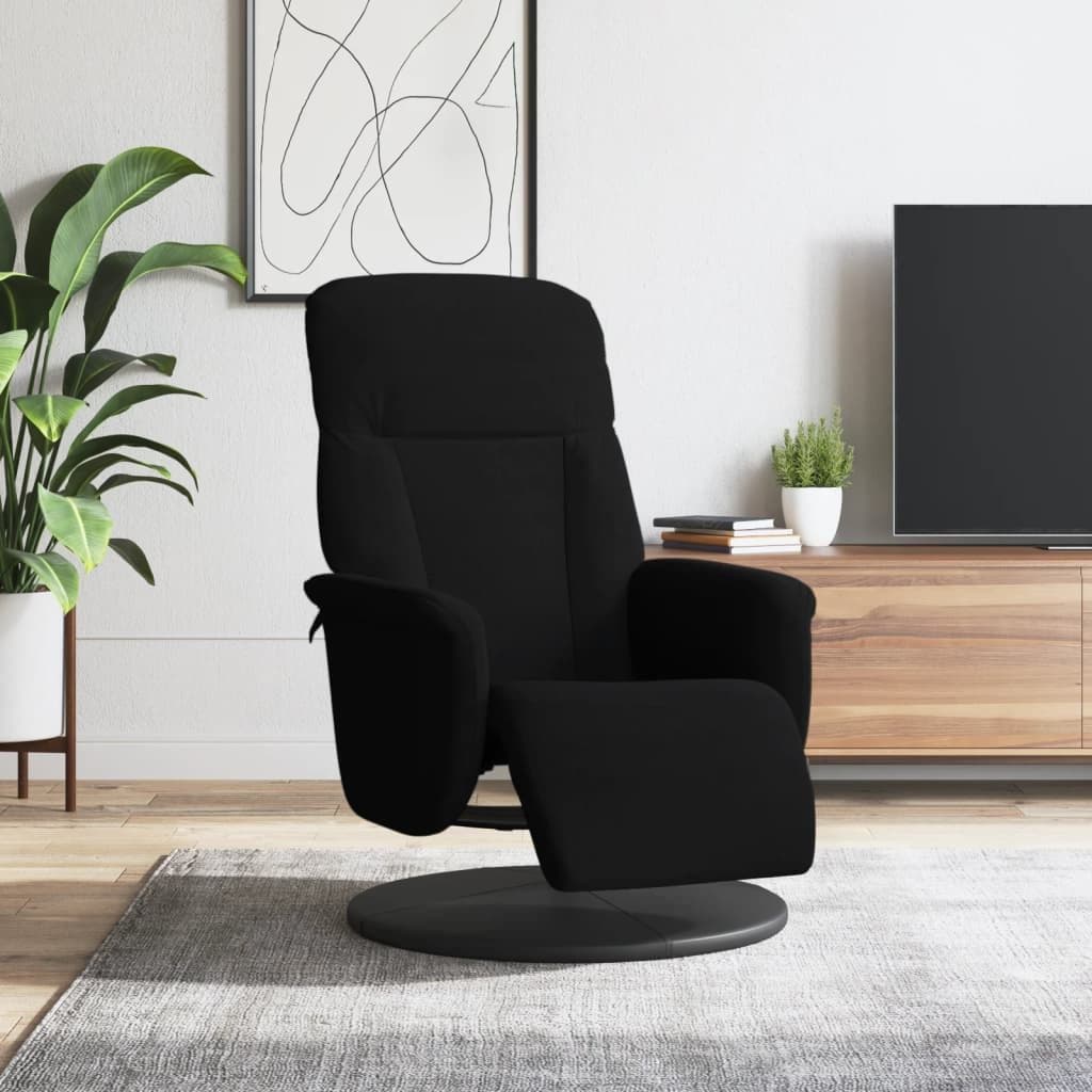 furnicato Relaxsessel Schwarz mit manueller Liegefunktion und 360-Grad-Drehung - Bild 2