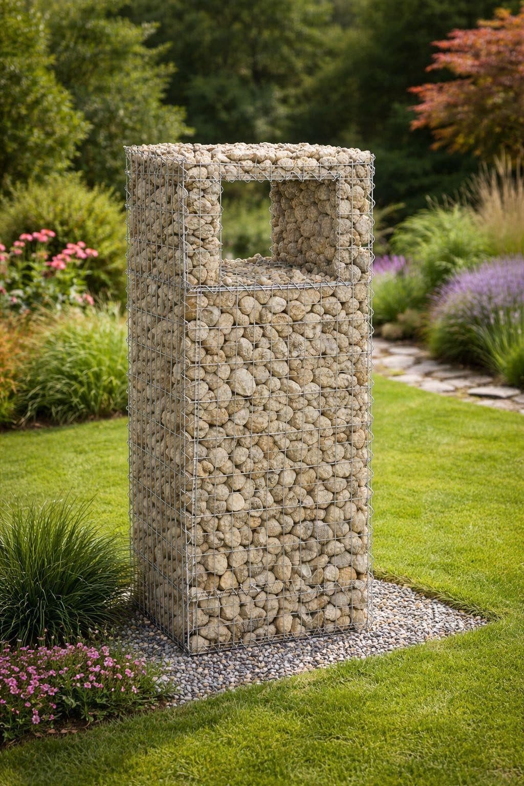 ESTEXO Gabionensäule 50x50x150 cm feuerverzinkt - Bild 2