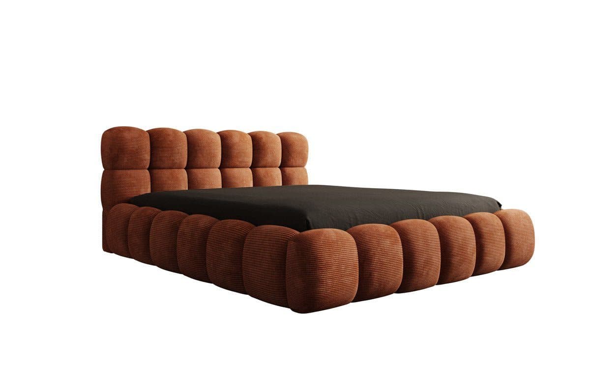 Luxusbetten24 Polsterbett Boston Cord mit Stauraum Orange - Bild 2