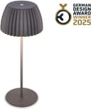 Brilo LED-Akku-Tischlampe Riffle 36 cm Anthrazit Bild 2