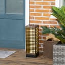 Outsunny LED Solarleuchte Rattan Wasserdicht Warmweiß Bild 2