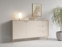 Home Affaire Kommode ROMELIS Sideboard 3 Schubladen 2 Türen Beige Gold Bild 2