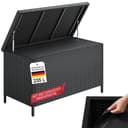 STEELSØN Aufbewahrungsbox Serion Gartenkiste Polyrattan Schwarz Bild 2