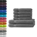 Hometex Premium Handtuch-Set Anthrazit 100% Baumwolle 500g/m² Bild 2