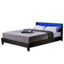 HOME DELUXE LED Bett Astro Dunkelgrau inkl. Matratze Bild 2