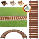 Floranica Gartenweg aus Lärchenholz Braun Rollweg rutschfest Bild 2