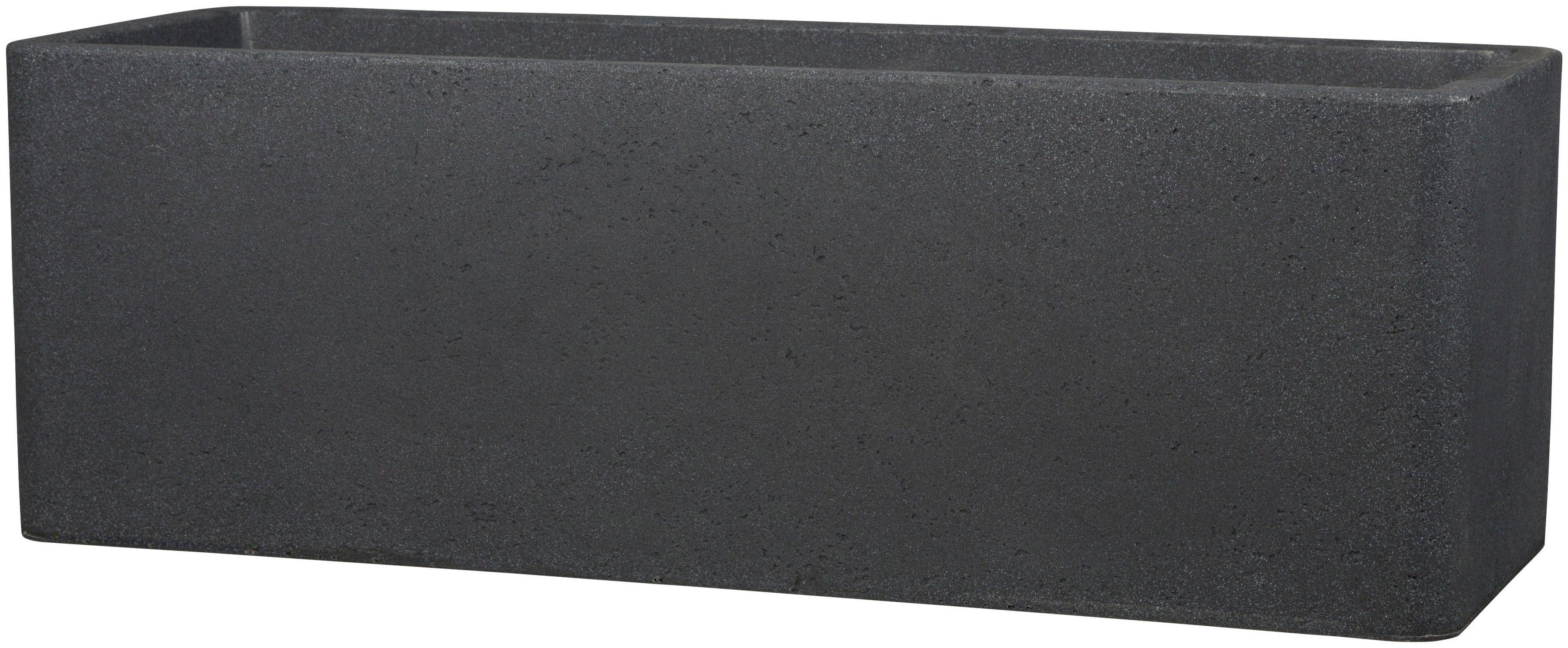 Scheurich Blumentopf 80/140 ALEA BOX Schwarz Kunststoff Beton-Optik - Bild 2