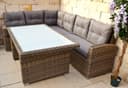 Ragnarök Gartenlounge-Set Wieland M mit Glasplatte und Stauraum Bild 2