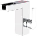 Schütte Waschtischarmatur mit LED-Temperaturanzeige und Wasserfallauslauf, Chrom Bild 2