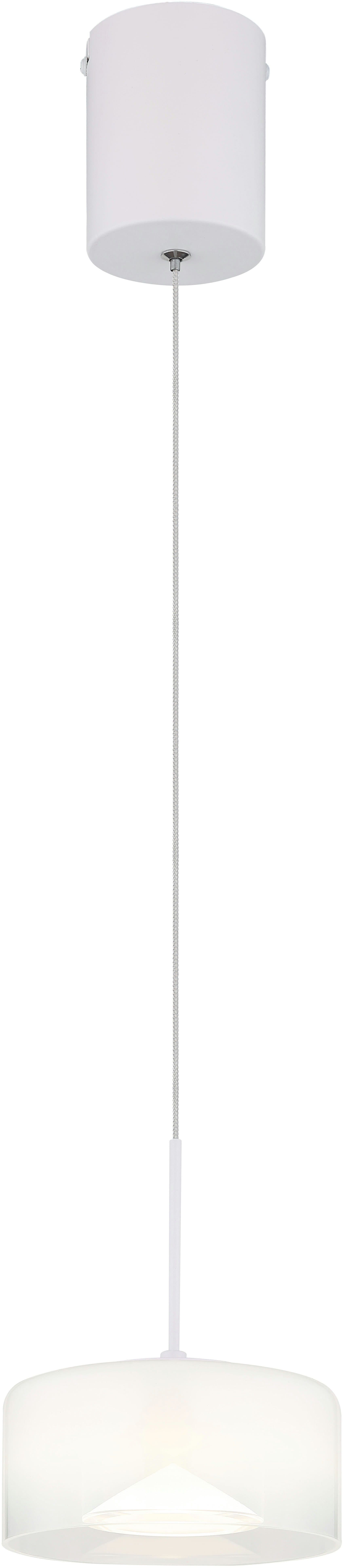 LED-Hängeleuchte Belinda, Ø 15 cm, weiß, Glas - Bild 2