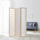 Homestyle4u Paravent Raumteiler Shoji Braun Weiß Faltbar Bild 2