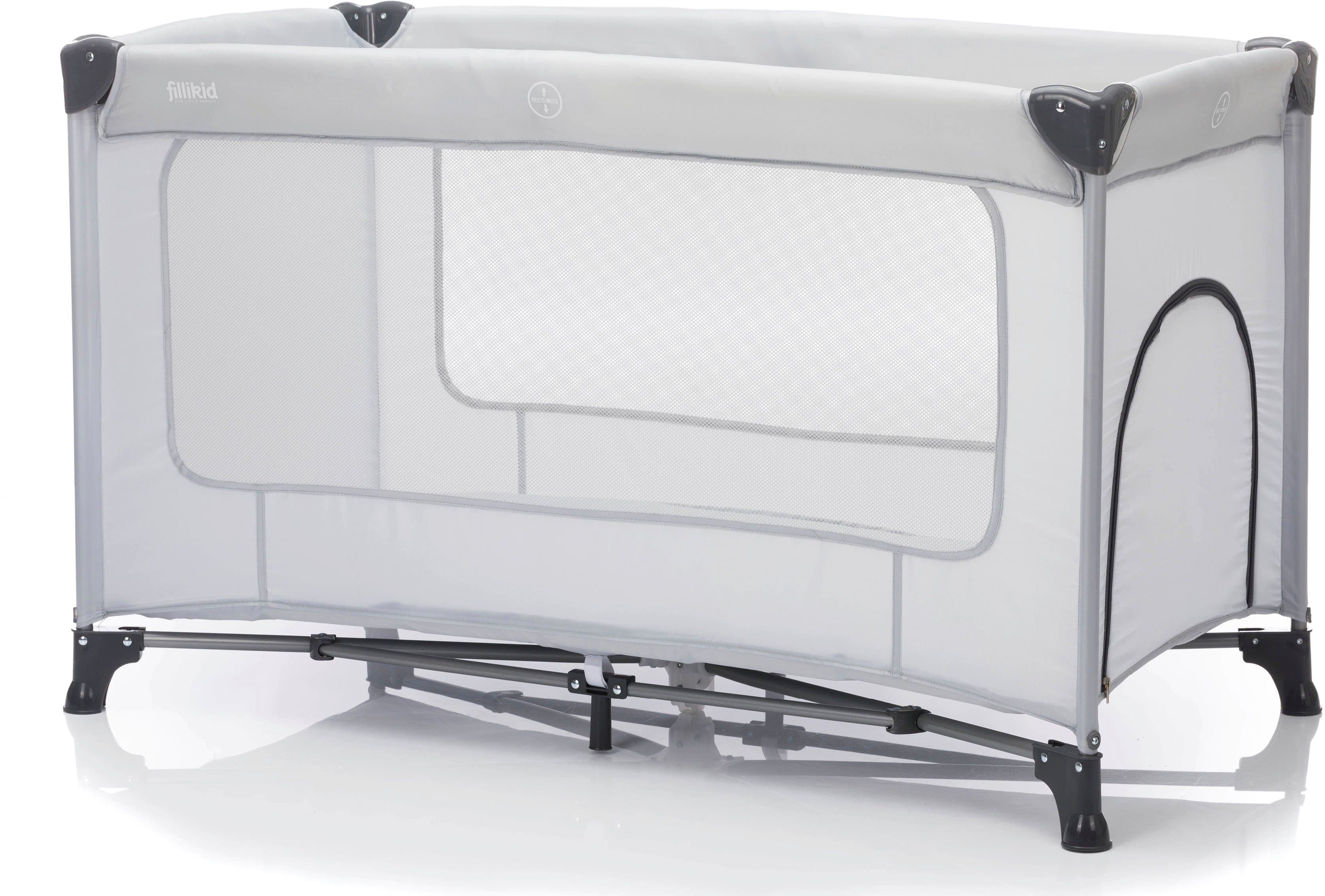Fillikid Baby-Reisebett Nizza Grau mit Transporttasche - Bild 2